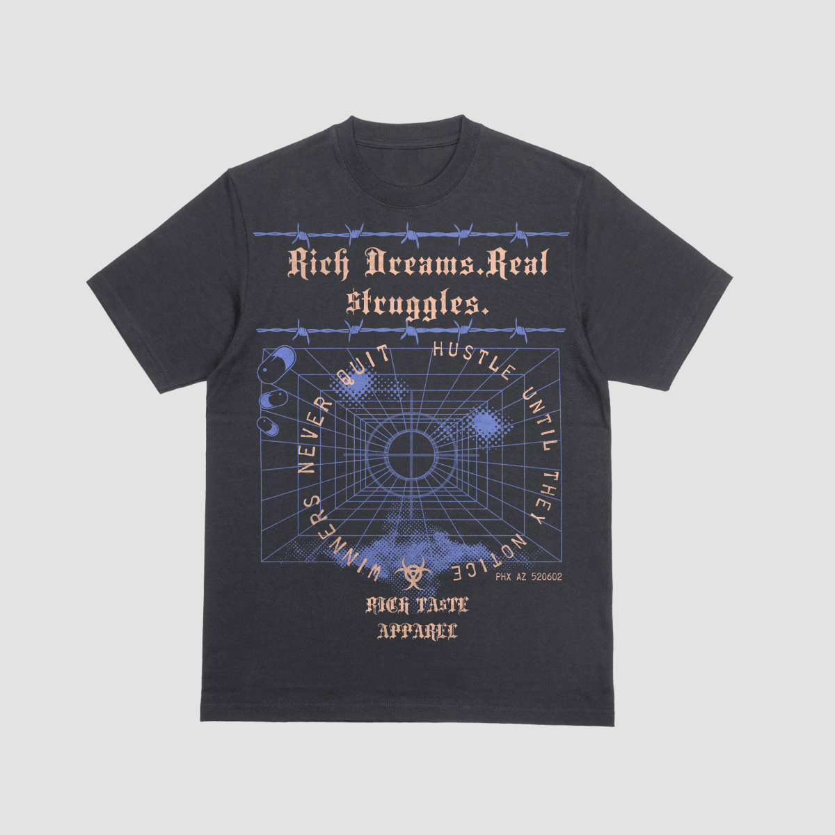 Rich Dreams. Real Struggles. Heavyweight Tee